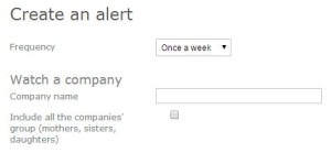 Create an alert